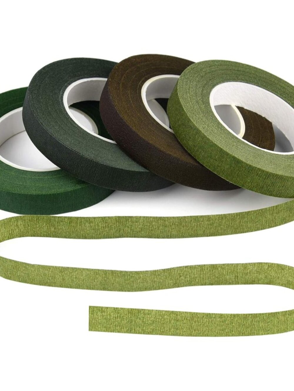 4 Rolls 1/2" Wide Floral Tapes for Bouquet Stem Wrapping and Floral Crafts,Weddi